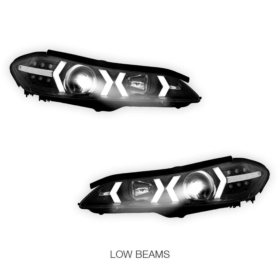 Nissan 200SX S15 (1999 - 2002) LED 3D DRL Bar Projector Headlights LH + RH - Image 4