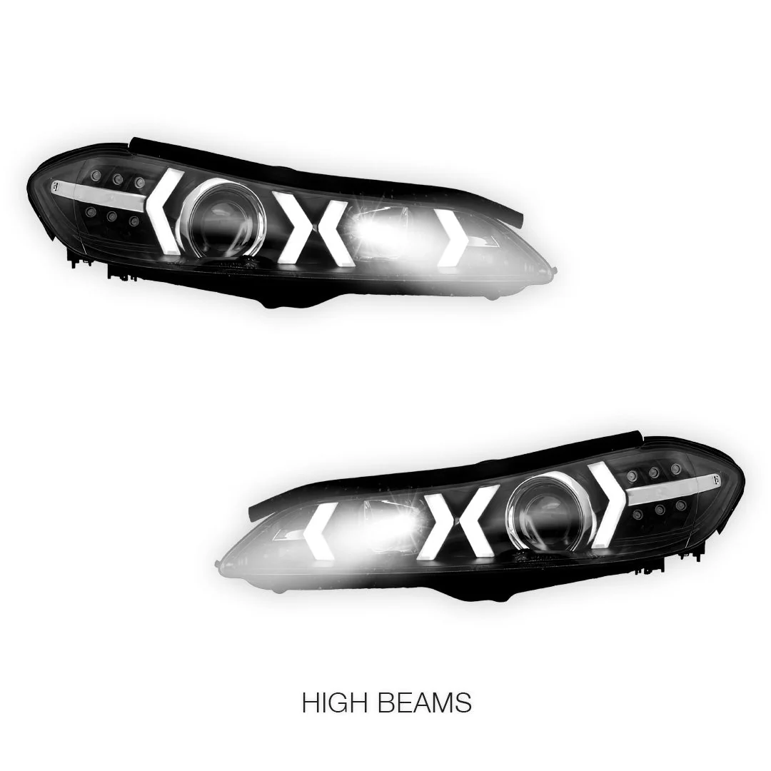 Nissan 200SX S15 (1999 - 2002) LED 3D DRL Bar Projector Headlights LH + RH - Image 5