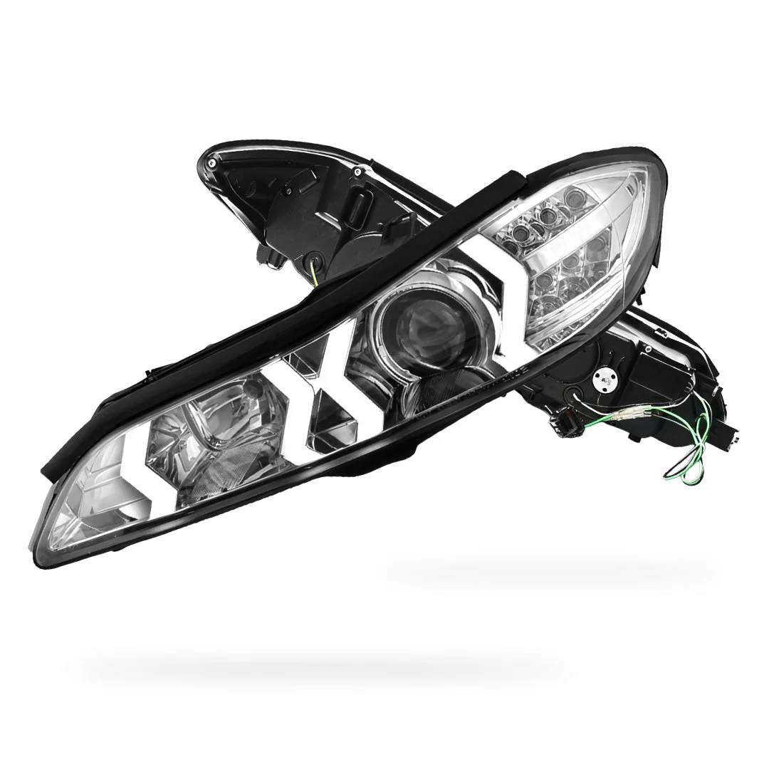 Nissan 200SX S15 (1999 - 2002) LED 3D DRL Bar Projector Headlights LH + RH - Image 7
