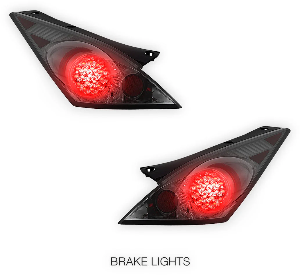 Nissan 350Z Z33 (2003 - 2005) Full Smoked LED Tail Lights LH + RH - Image 4