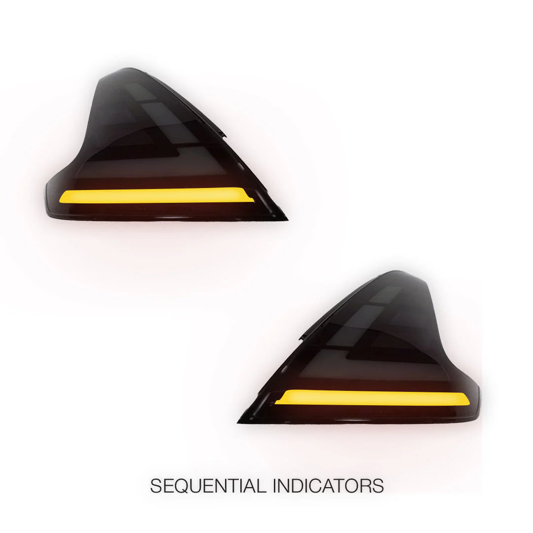 Nissan 370Z Z34 (2008 - 2021) Smoked Sequential Full LED Tail Lights LH + RH - Image 3