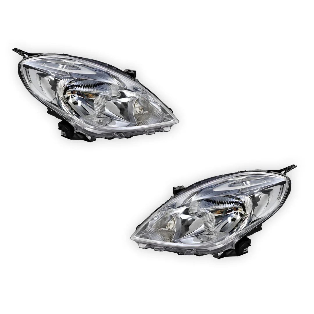 Nissan Almera N17 (2012 - 2014) Chrome OEM Style Headlights LH + RH - Image 2