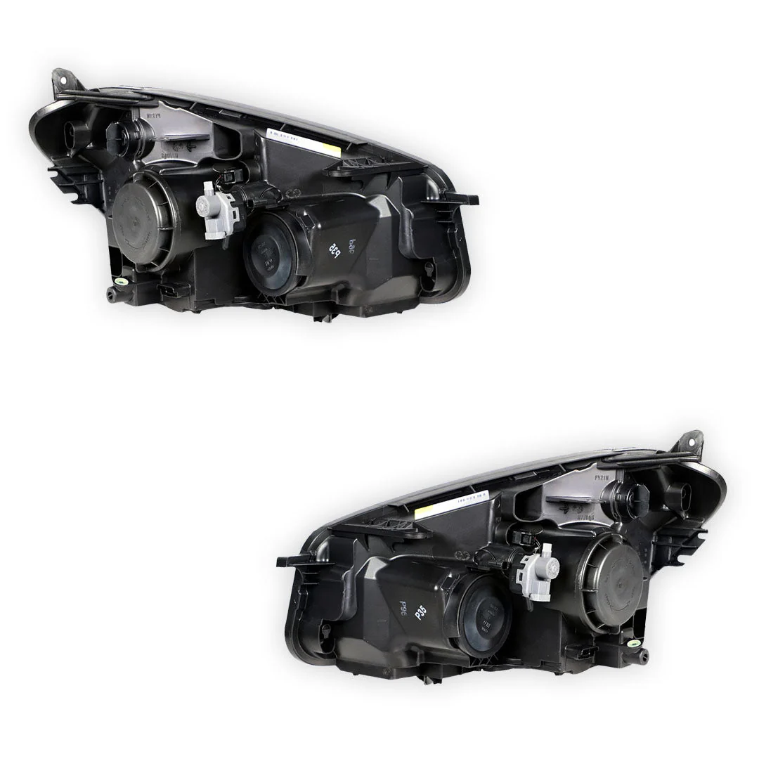 Nissan Dualis J10 (2010 - 2014) Genuine Clear / Black Halogen Headlights LH + RH - Image 3