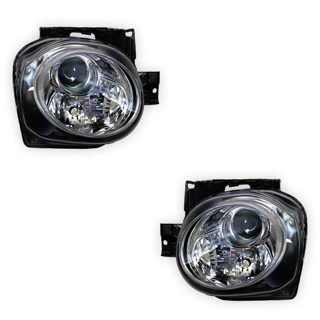 Nissan Juke F15 (2014 - 2020) Genuine Sealed Clear / Chrome Halogen Projector Headlights LH + RH - Image 2