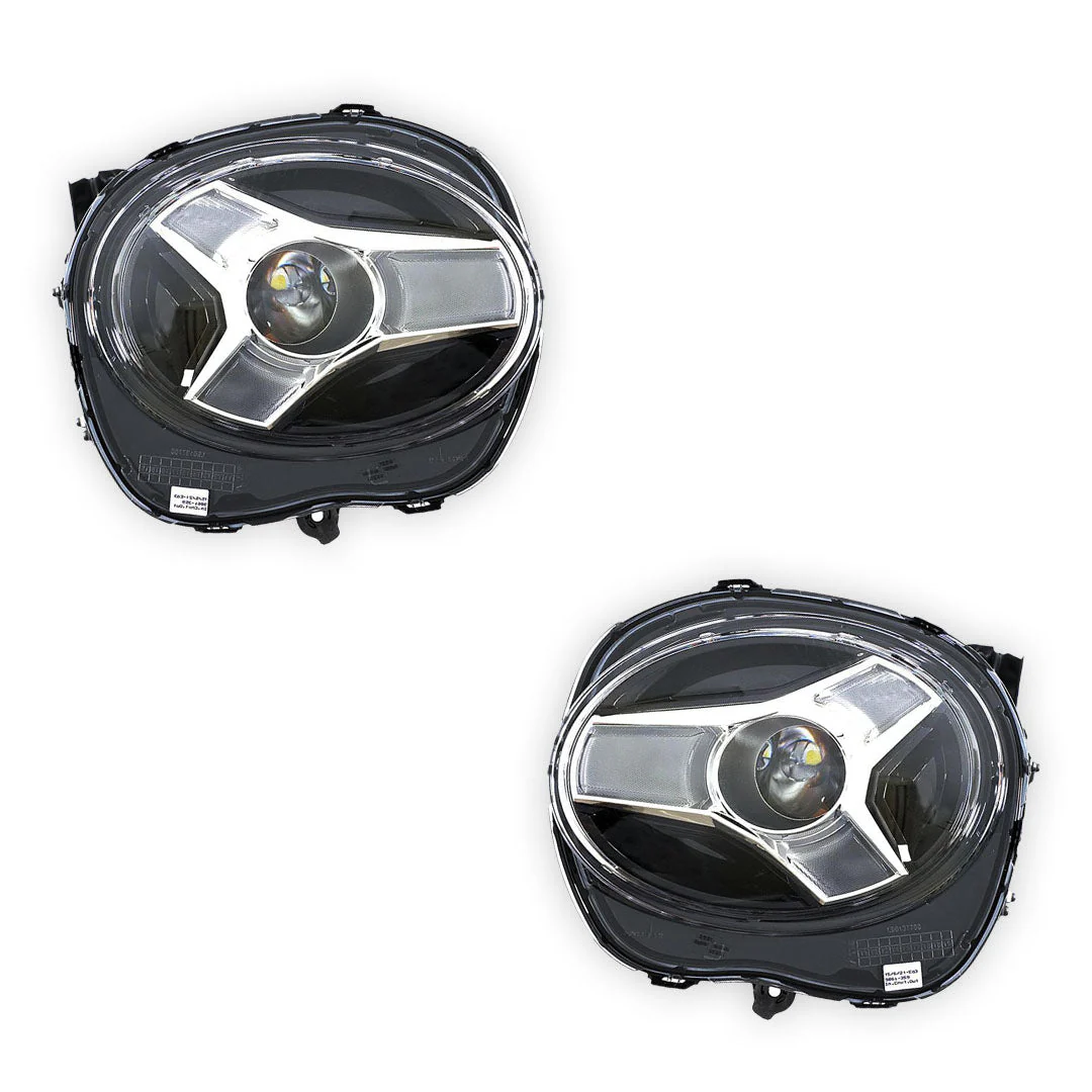 Nissan Juke F16 (2020 - 2025) Genuine Black / Chrome LED Headlights LH + RH - Image 2