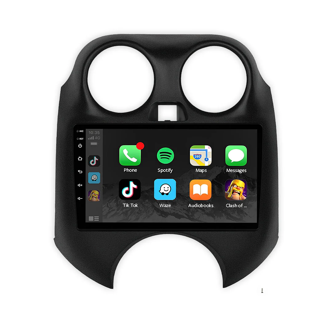 Nissan Micra K13 (2010 - 2017) 9" 13.3" Wireless Android 15 Head Unit for Apple CarPlay / Android Auto - Image 2