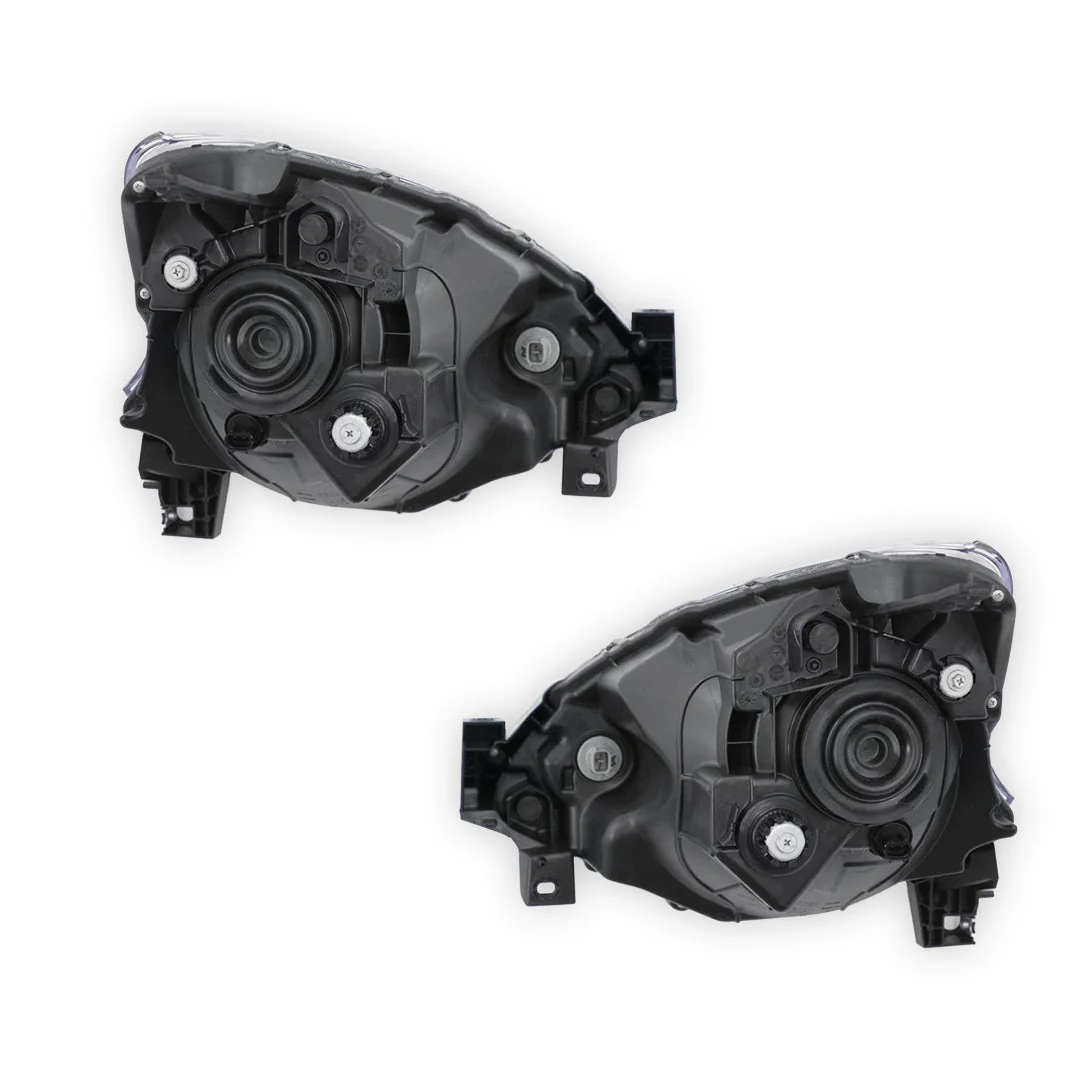 Nissan Micra K13 (2015 - 2016) Black Halogen OEM Style Headlights LH + RH - Image 3