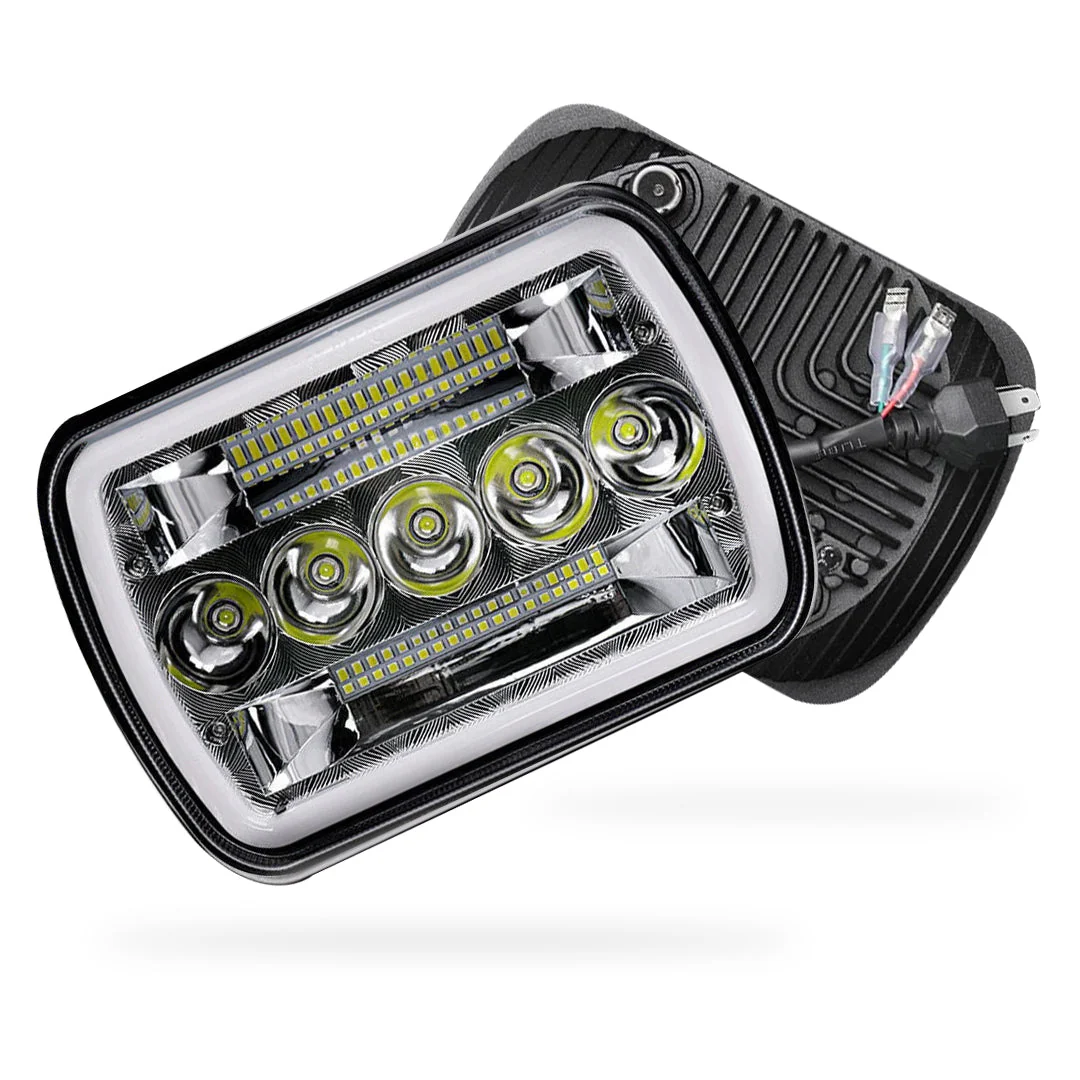 Nissan Navara D21 (1986 - 1997) LED Headlights Halo DRL  LH + RH - Image 19