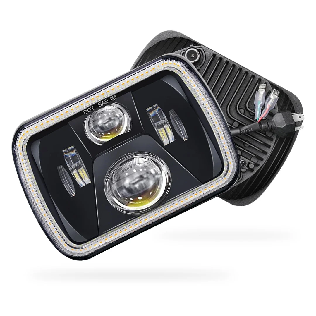 Nissan Navara D21 (1986 - 1997) LED Headlights Halo DRL  LH + RH - Image 25