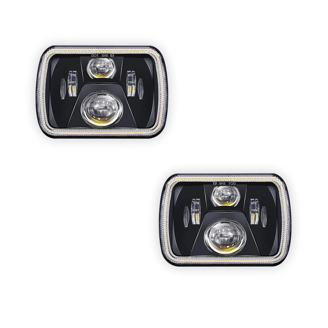 Nissan Navara D21 (1986 - 1997) LED Headlights Halo DRL  LH + RH - Image 30