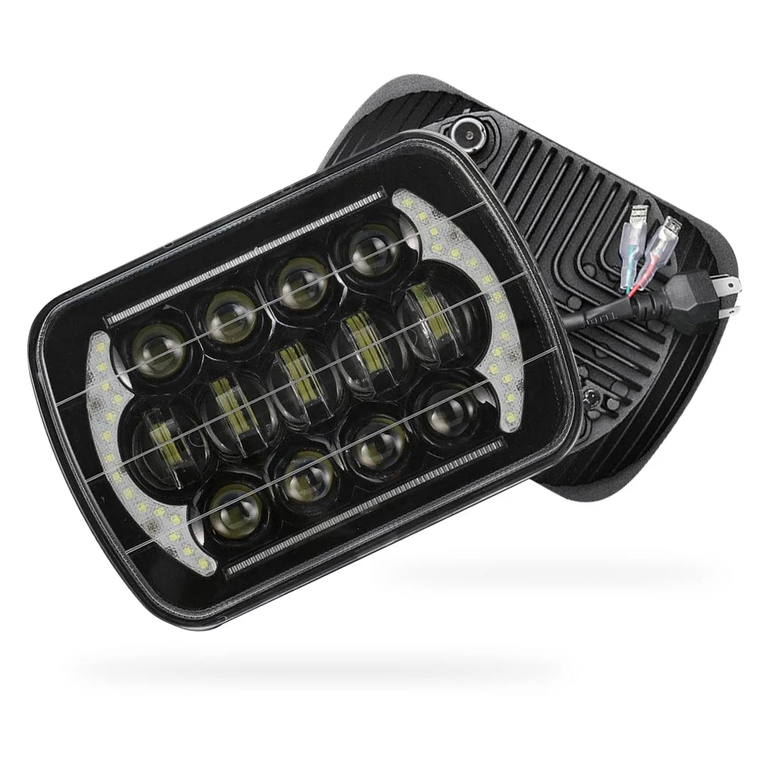 Nissan Navara D21 (1986 - 1997) LED Headlights Halo DRL  LH + RH - Image 7