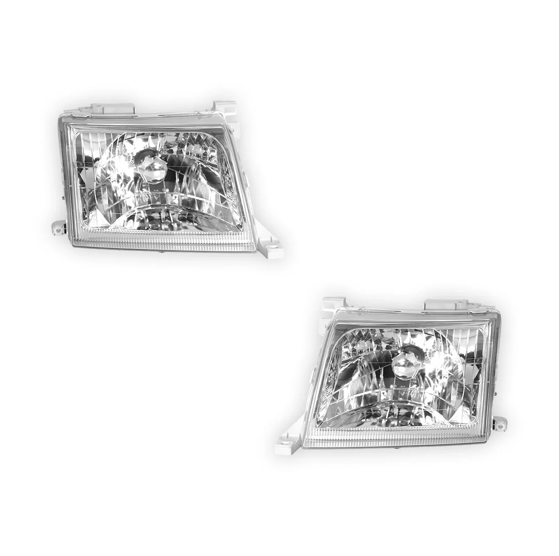 Nissan Navara D22 (1999 - 2001) Headlights LH + RH - Image 2