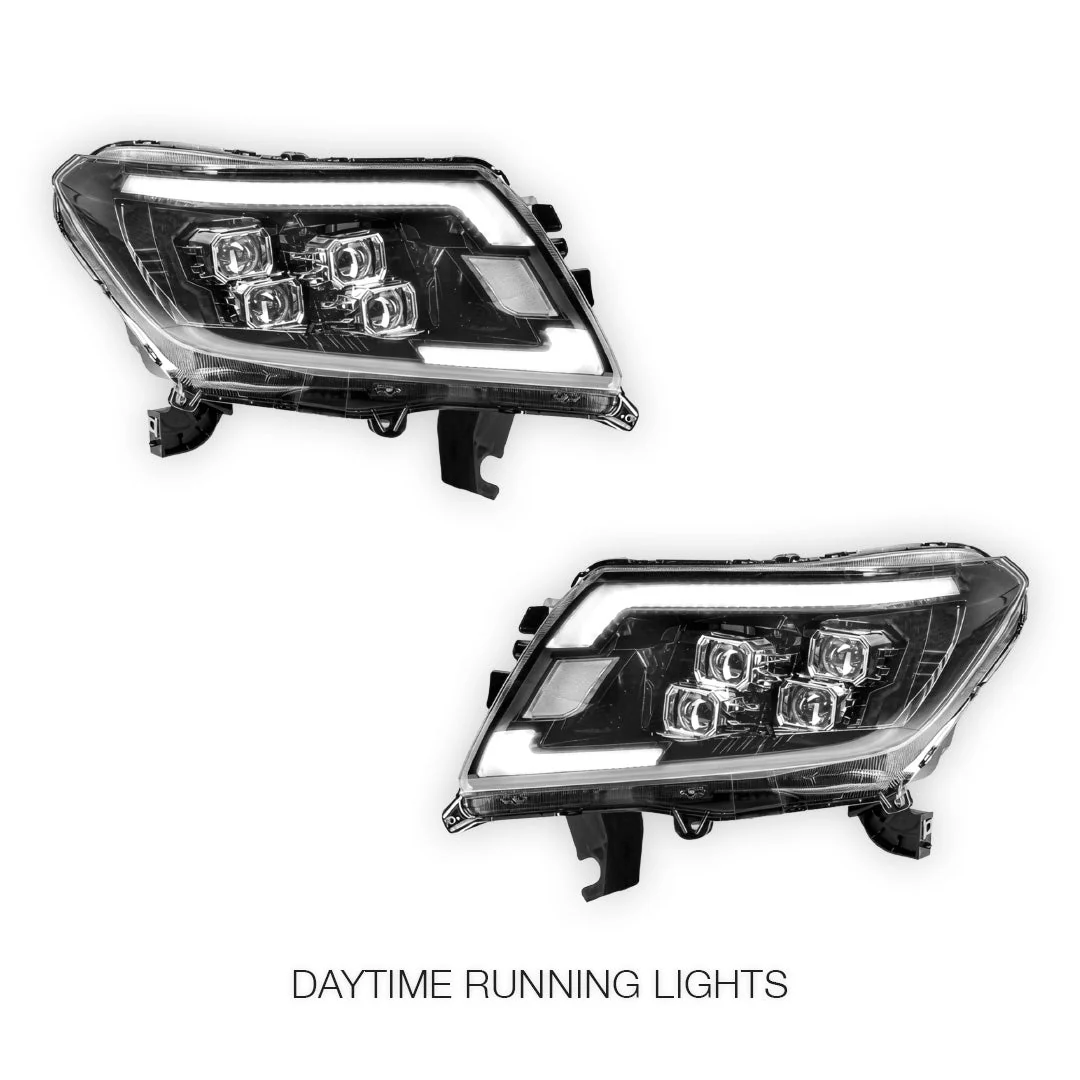 Nissan Navara D23 (2015 - 2020) LED DRL Projector Headlights LH + RH - Image 8