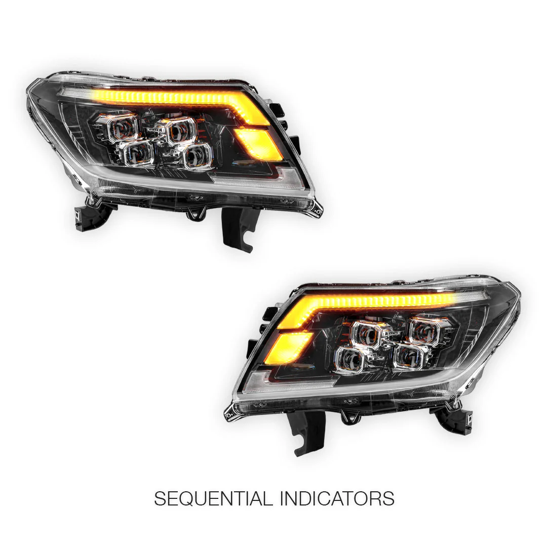 Nissan Navara D23 (2015 - 2020) LED Headlights Halo DRL  LH + RH - Image 3