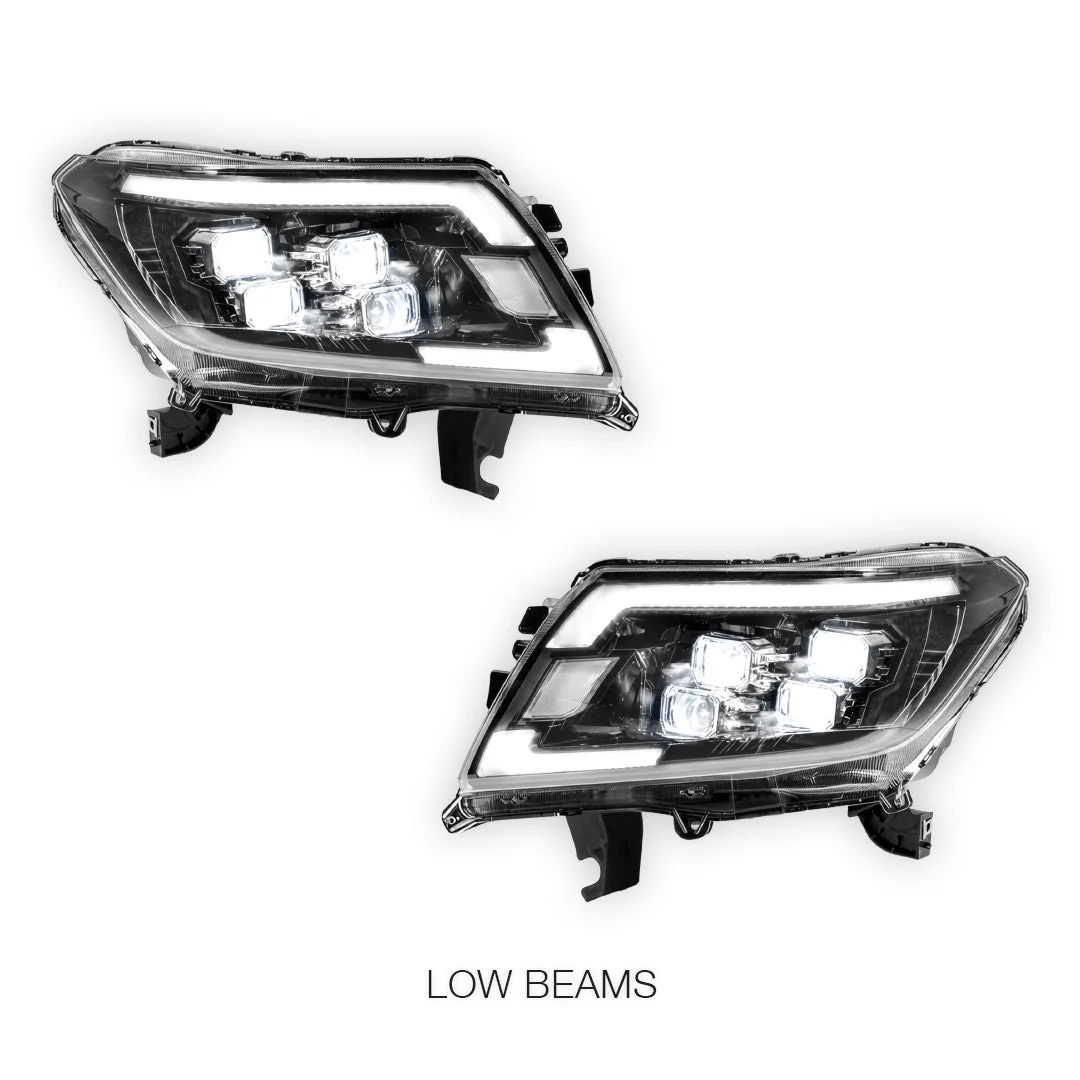 Nissan Navara D23 (2015 - 2020) LED Headlights Halo DRL  LH + RH - Image 4