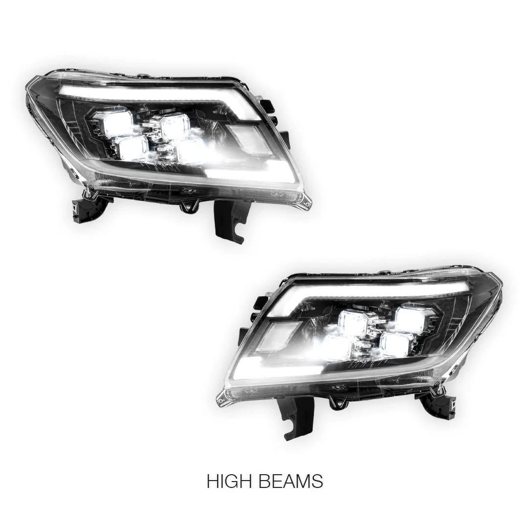 Nissan Navara D23 (2015 - 2020) LED Headlights Halo DRL  LH + RH - Image 5