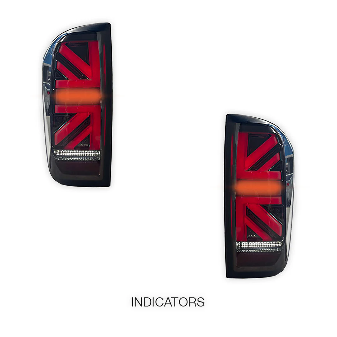 Nissan Navara D23 NP300 (2015 - 2021) Black LED Tail Lights LH + RH - Image 4