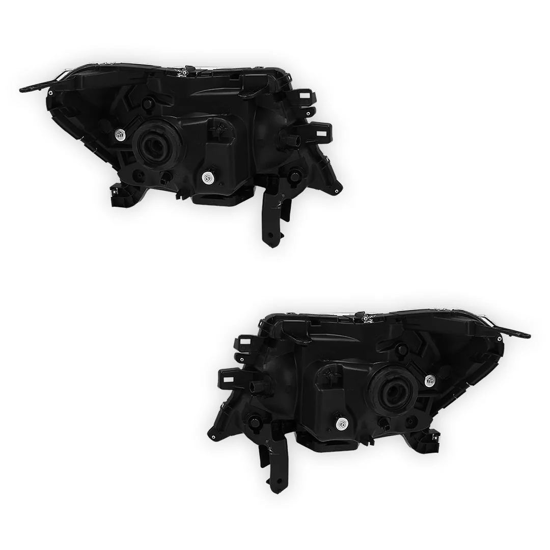 Nissan Navara D23 NP300 (2015 - 2021) Chrome LED OEM Style Headlights LH + RH - Image 3