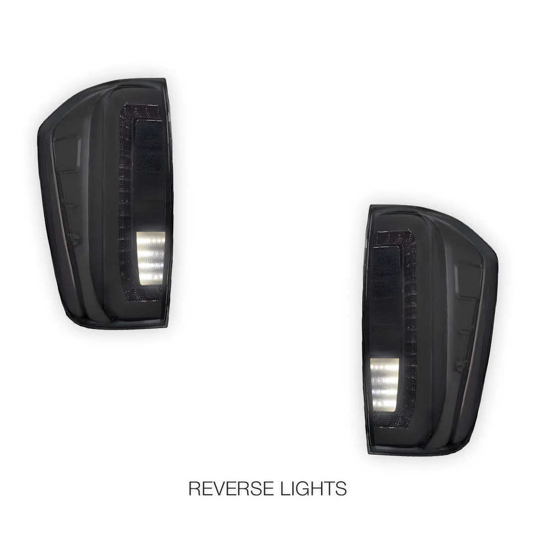 Nissan Navara D23 NP300 (2015 - 2021) Smoked Black Sequential 3D LED Stripe Bar Tail Lights LH + RH - Image 5