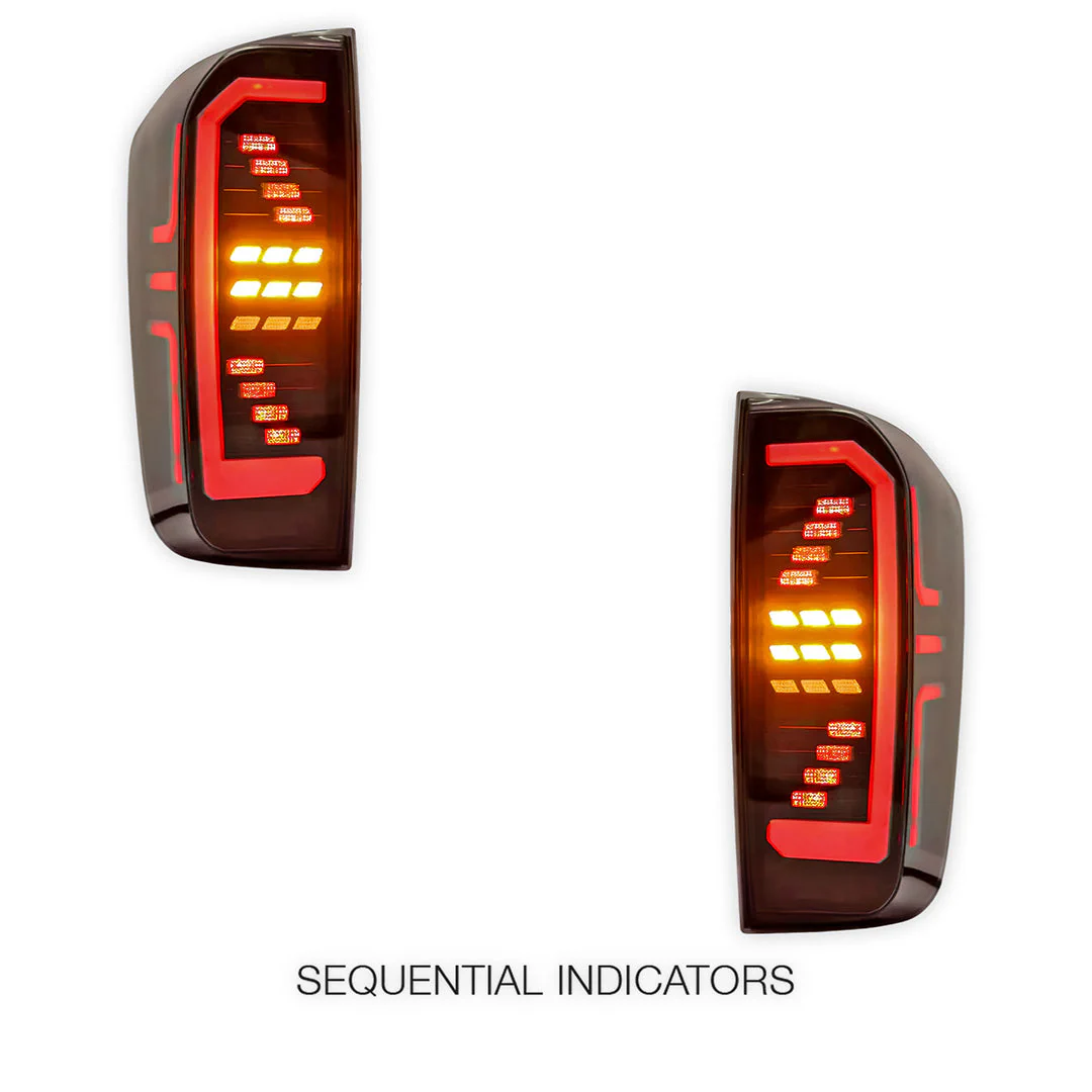 Nissan Navara D23 NP300 (2015 - 2023) Sequential Smoked LED Tail Lights LH + RH - Image 4