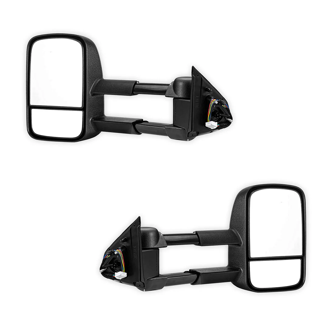 Nissan Navara D23 NP300 (2015 - 2025) Black Extendable Towing Side Mirrors - Image 2