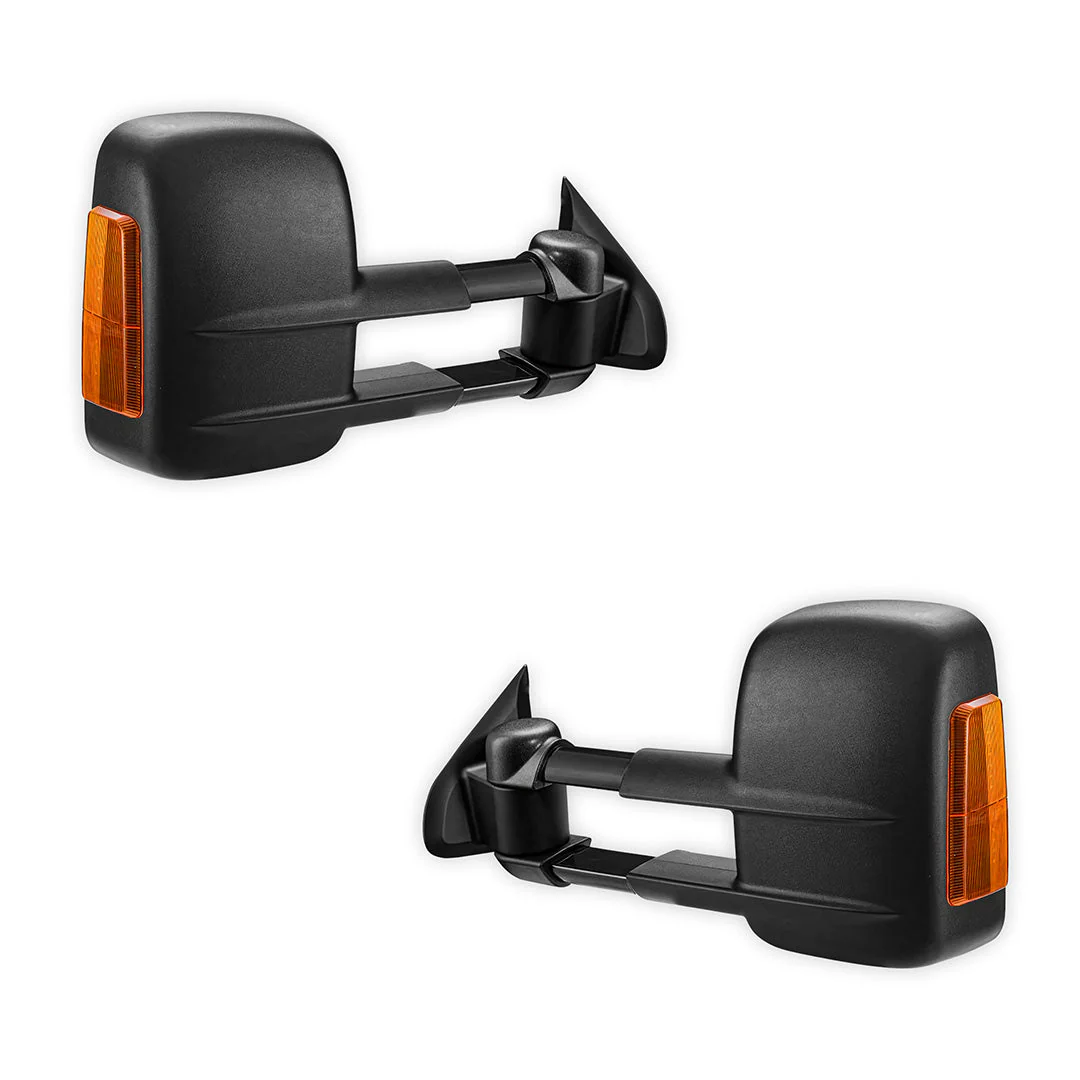 Nissan Navara D23 NP300 (2015 - 2025) Black Extendable Towing Side Mirrors - Image 3