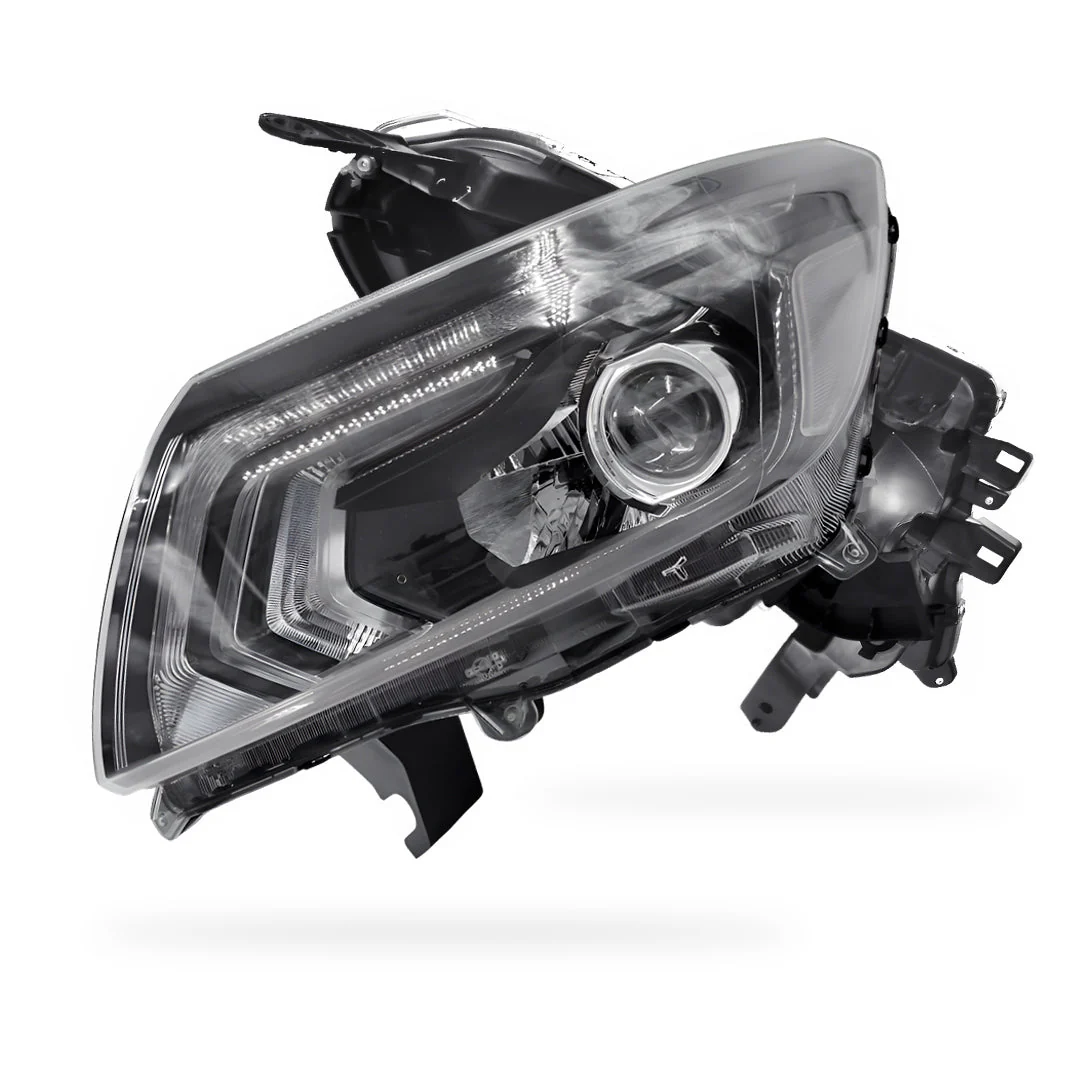 Nissan Navara D23 NP300 (2017 - 2021) Black LED OEM Style Headlights LH + RH