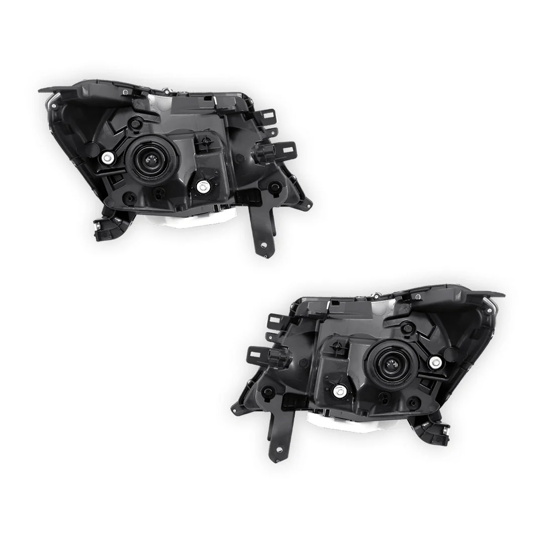 Nissan Navara D23 NP300 (2020 - 2025) Genuine Clear / Black Halogen Headlights LH + RH - Image 3