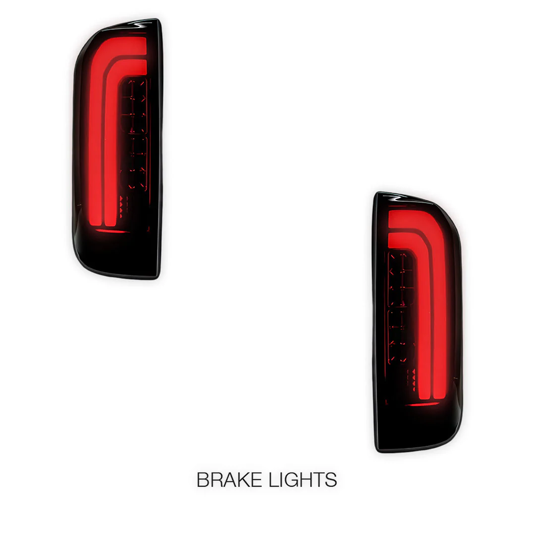 Nissan Navara D23 NP300 Dual Cab (2015 - 2024) Smoked Full LED Tail Lights LH + RH - Image 2
