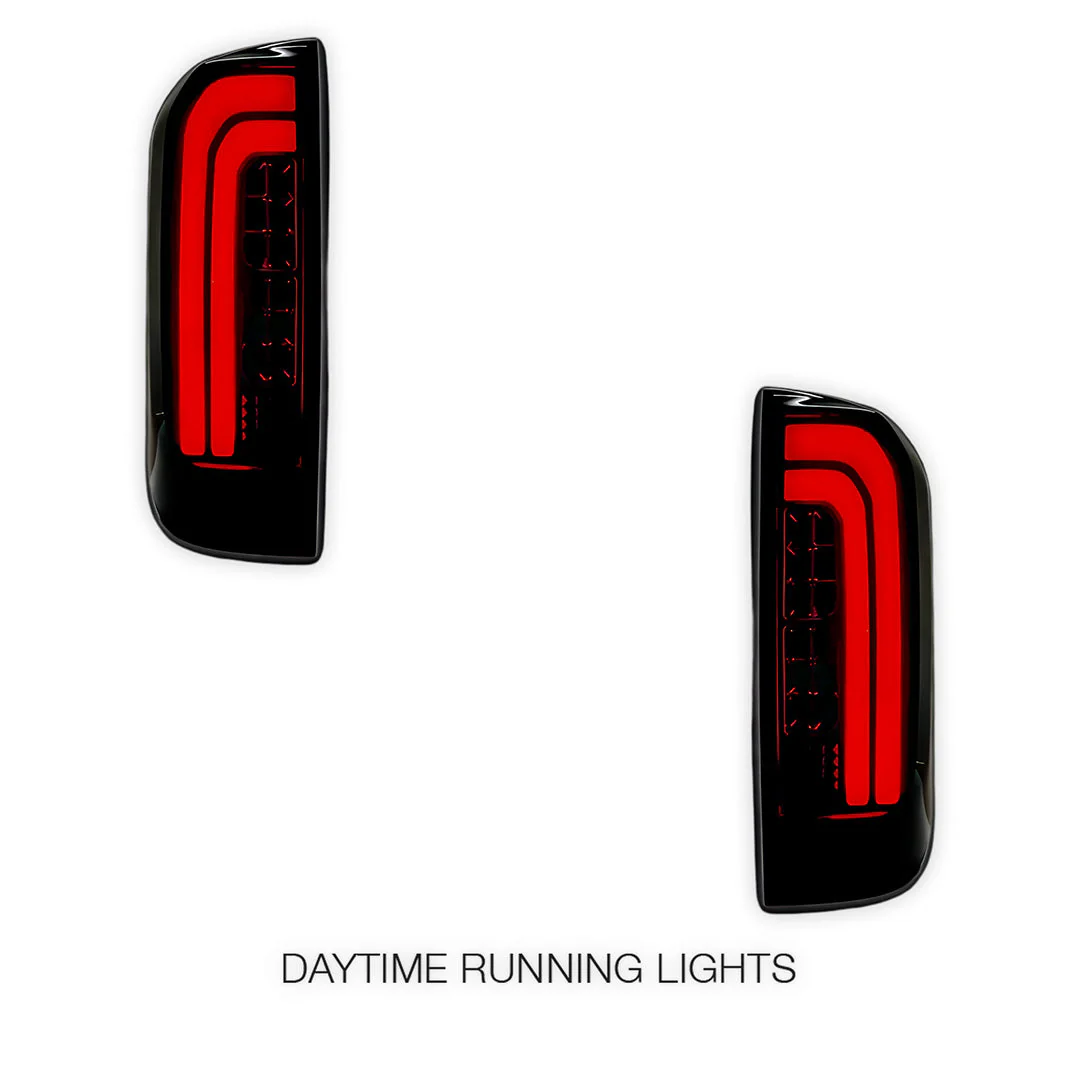 Nissan Navara D23 NP300 Dual Cab (2015 - 2024) Smoked Full LED Tail Lights LH + RH - Image 3