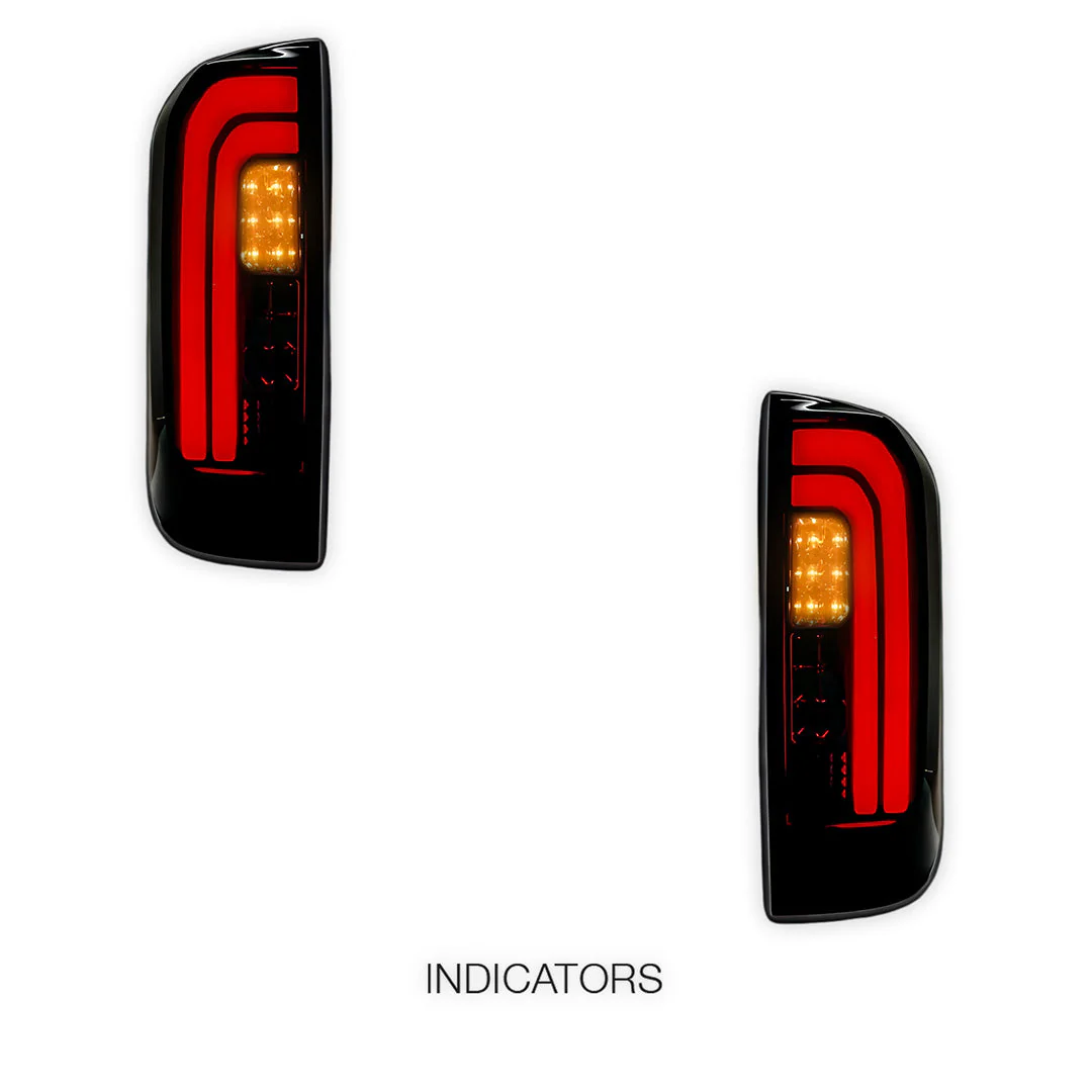 Nissan Navara D23 NP300 Dual Cab (2015 - 2024) Smoked Full LED Tail Lights LH + RH - Image 4