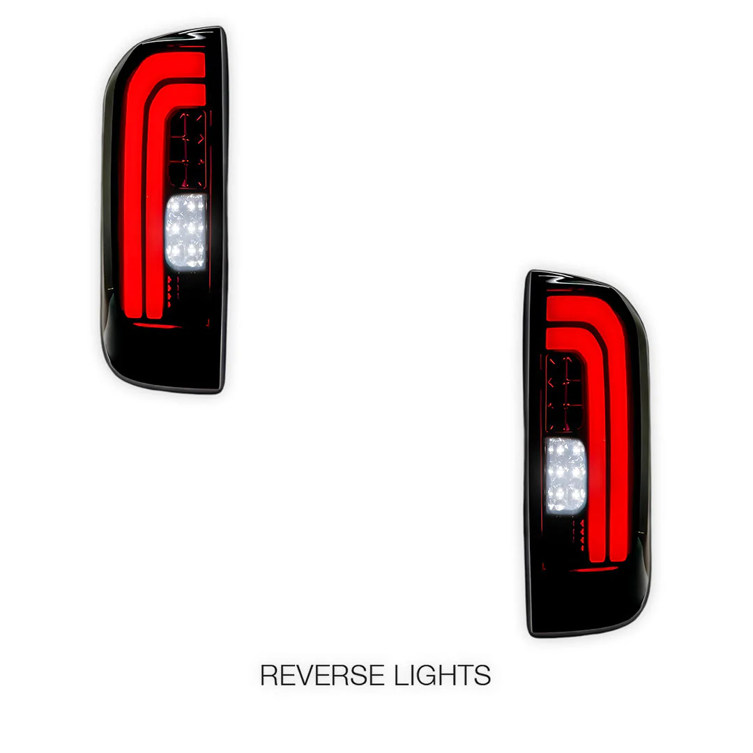 Nissan Navara D23 NP300 Dual Cab (2015 - 2024) Smoked Full LED Tail Lights LH + RH - Image 5