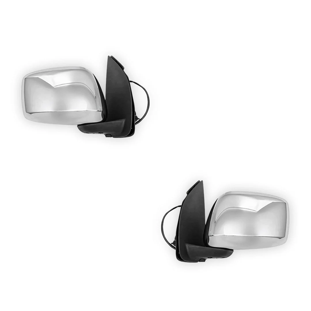 Nissan Navara D40 (2005 - 2010) Electric Door Mirrors (Chrome) - Image 3