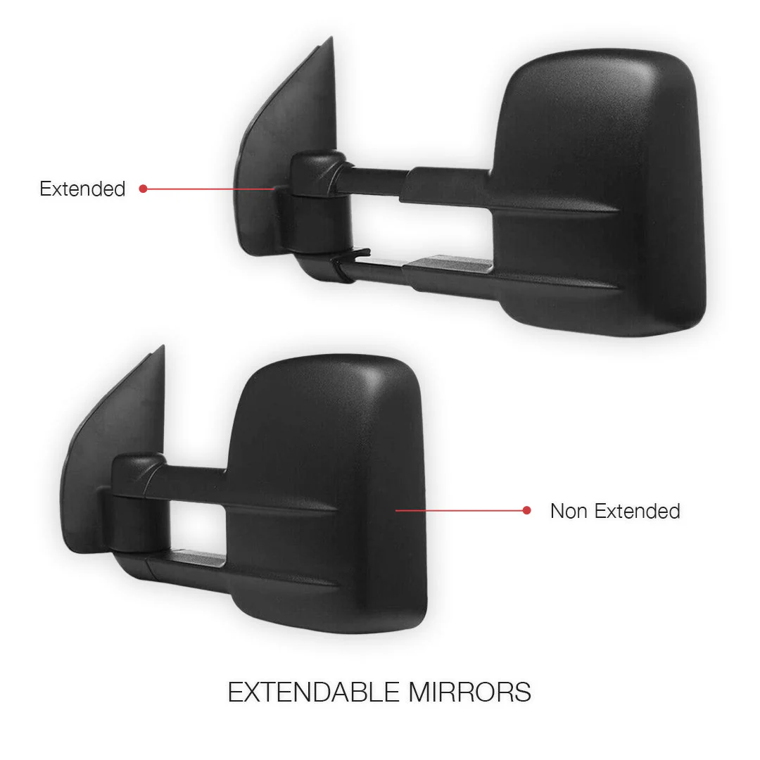 Nissan Navara D40 (2005 - 2015) Extendable Towing Side Mirrors - Image 2