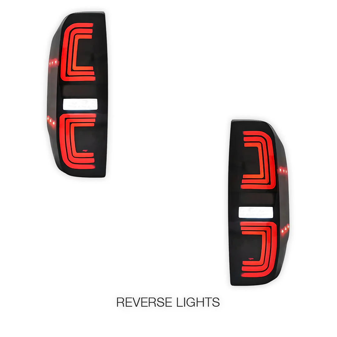 Nissan Navara D40 (2005 - 2015) Sequential Smoked Black LED Tail Lights LH + RH - Image 5
