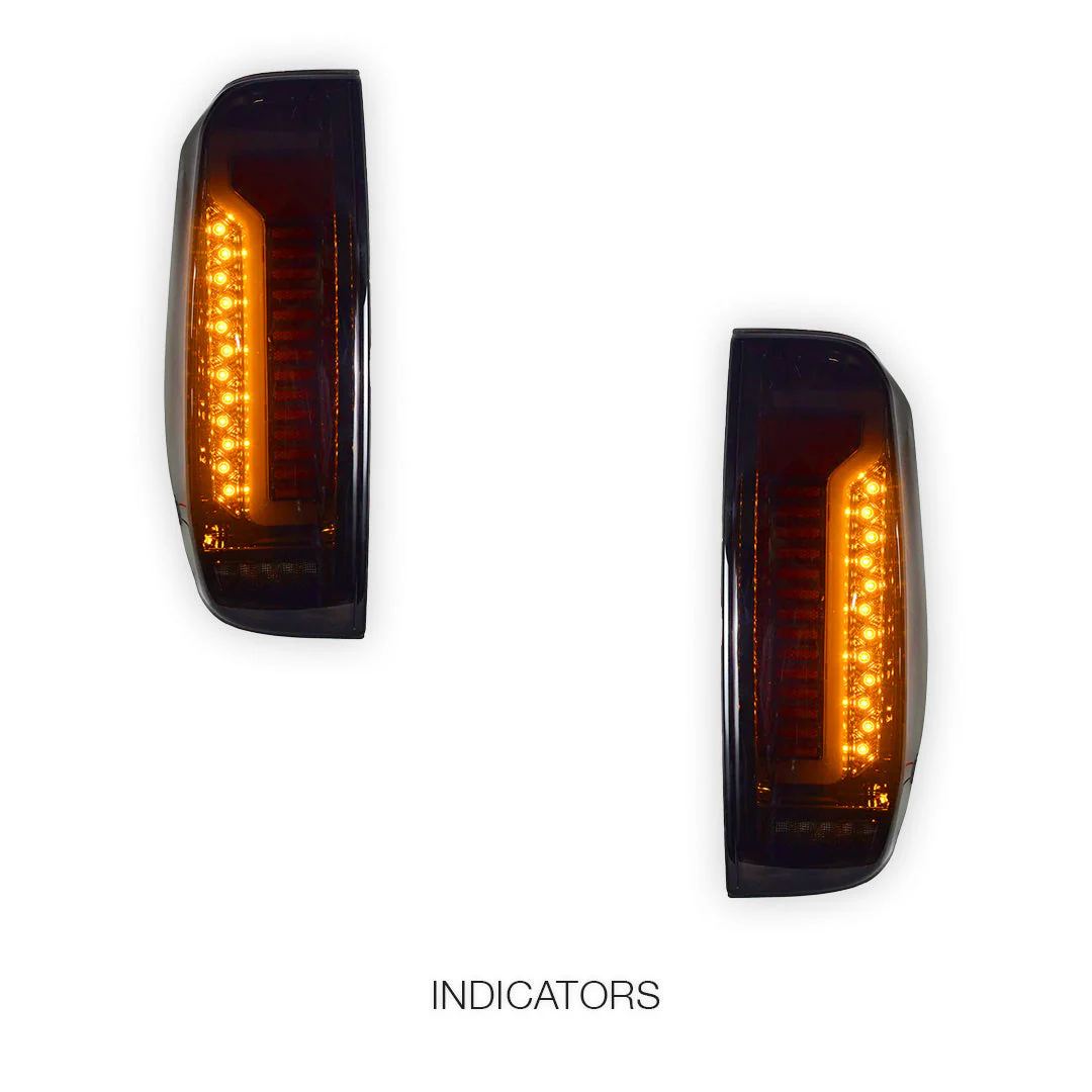 Nissan Navara D40 (2005 - 2016) Smoked Tail Lights LH + RH - Image 3