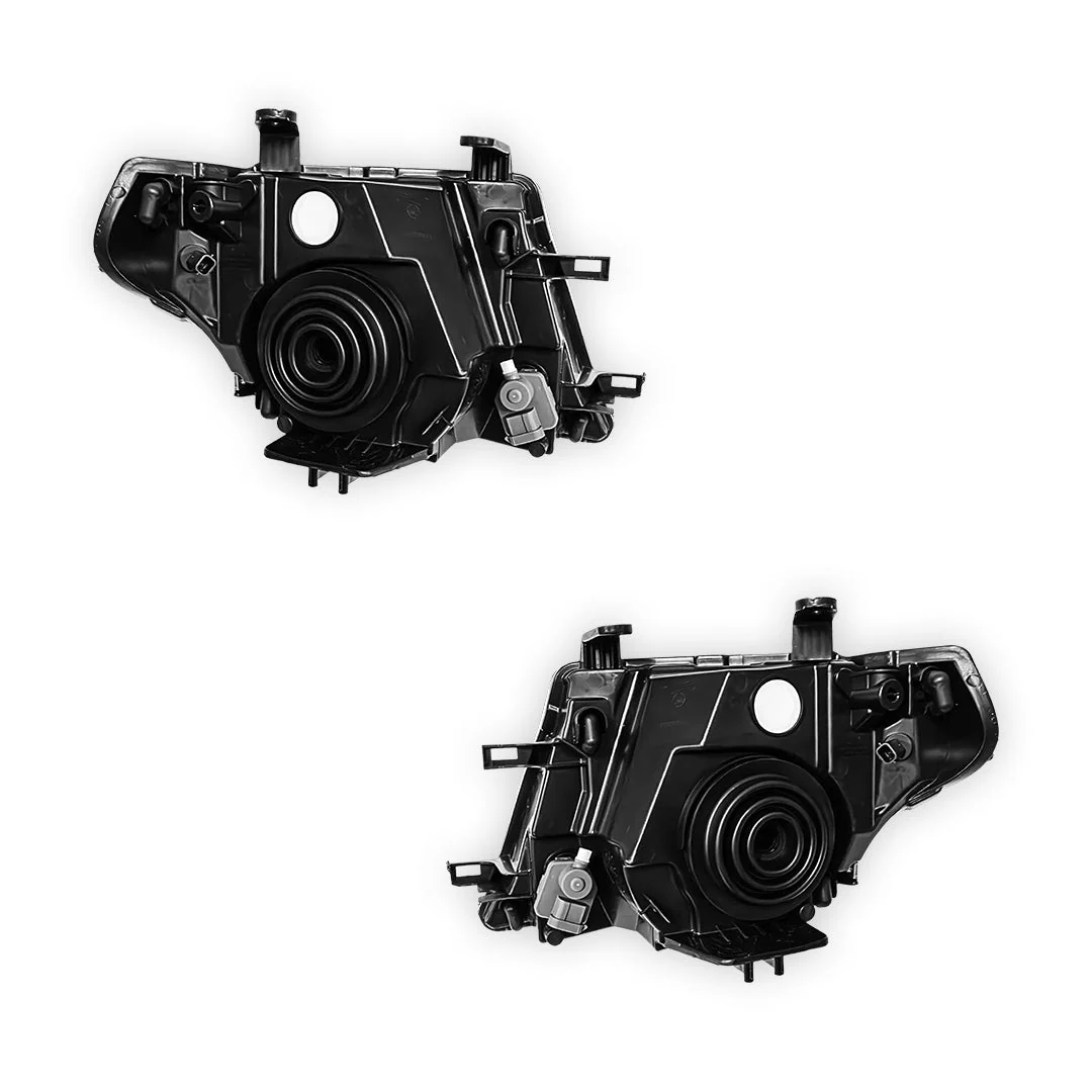 Nissan Navara D40 (2005 - 2015) Clear / Amber OEM Style Headlights LH + RH - Image 6
