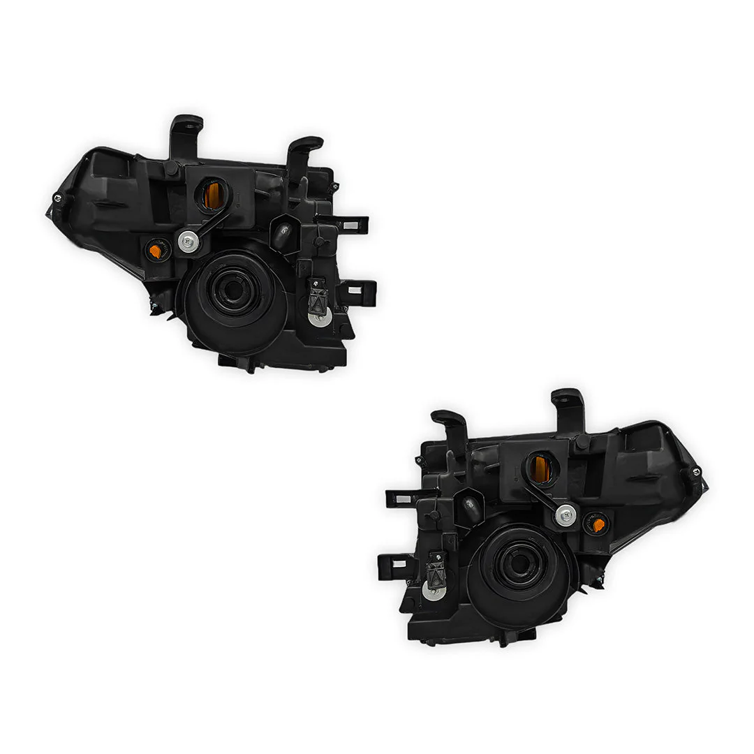 Nissan Navara D40 Thai Built (2008 - 2014) Black Headlights LH + RH - Image 3