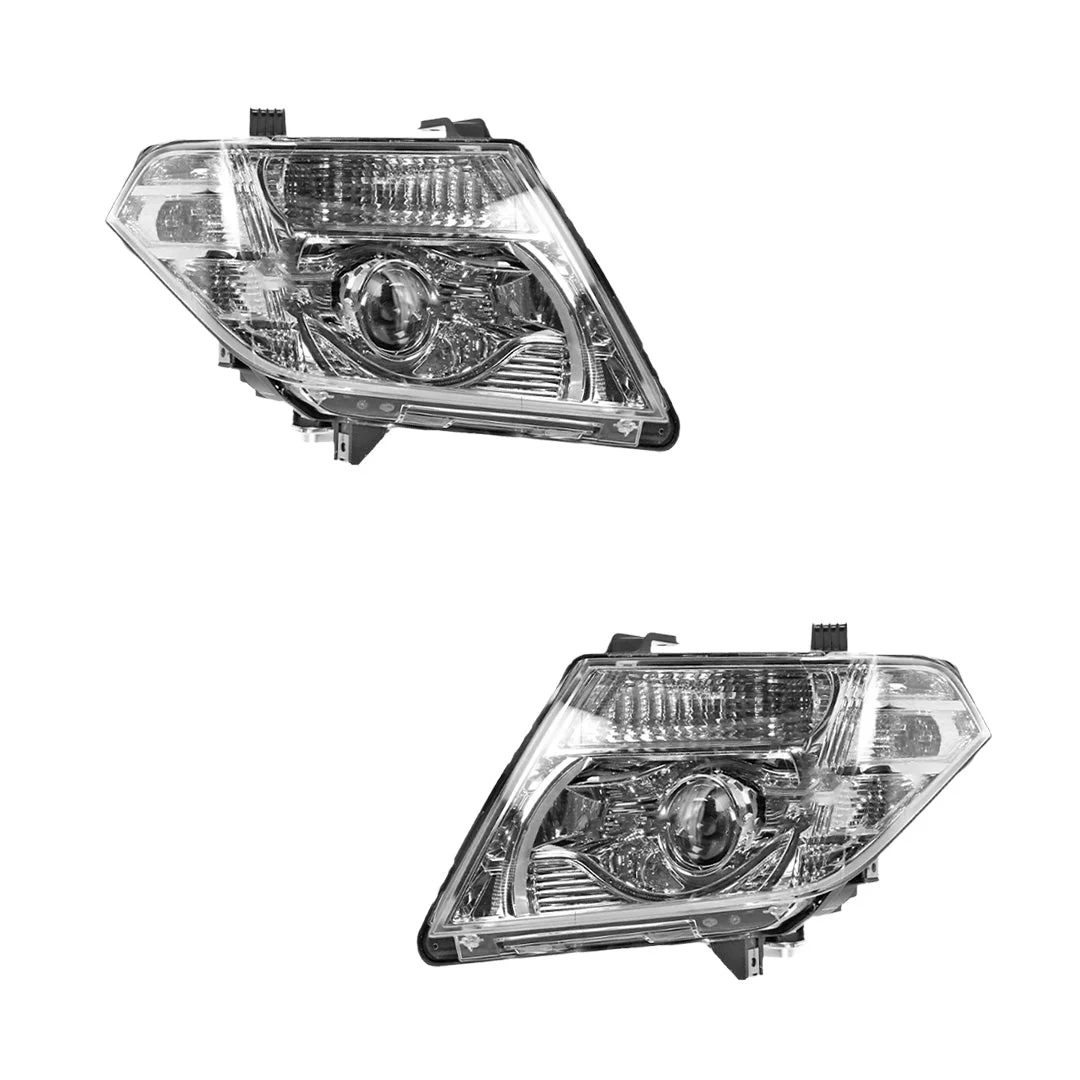 Nissan Pathfinder R51 (2010 - 2013) Genuine Chrome Xenon OEM Style Headlights LH + RH - Image 2
