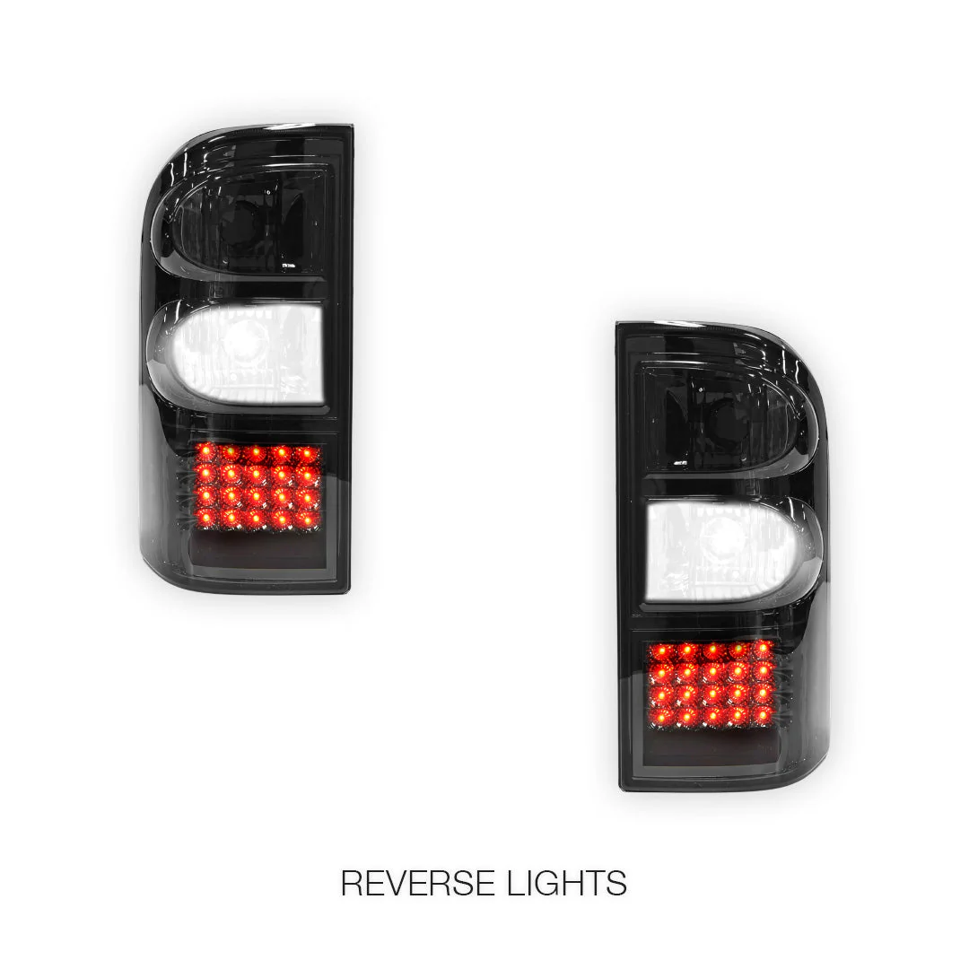 Nissan Patrol GU (1997 - 2004) Full Smoked LED Tail Lights LH + RH - Image 5