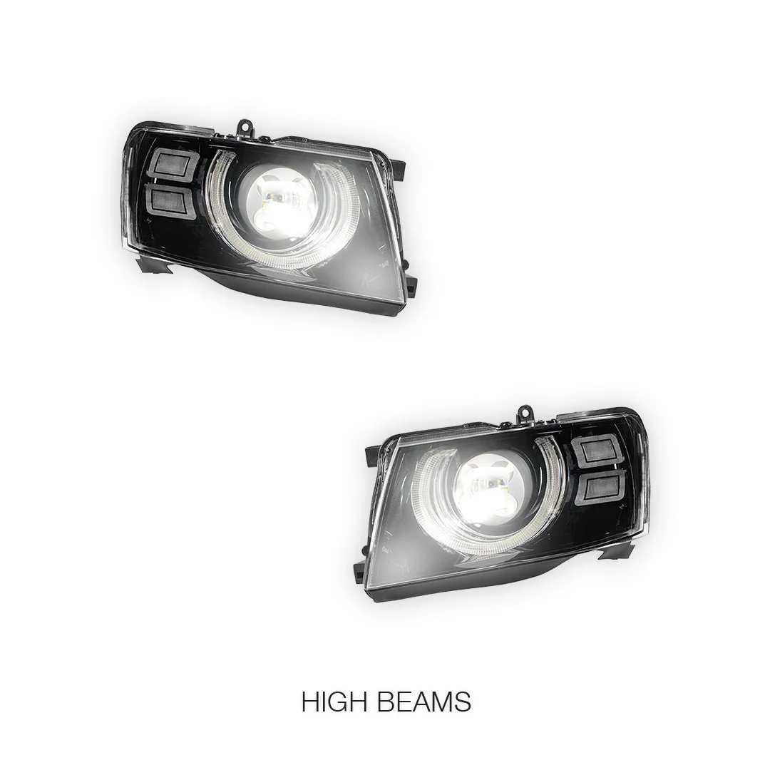 Nissan Patrol GU / Y61 (2005 - 2016) Full LED Headlights LH + RH - Image 2