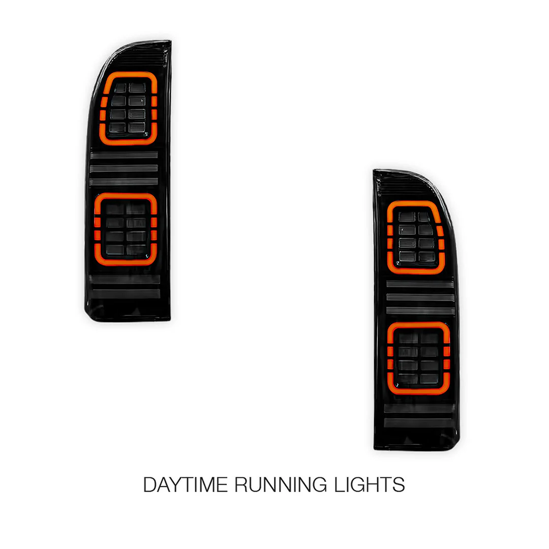 Nissan Patrol GU / Y61 Wagon (2004 - 2015) Sequential Smoked Full LED Tail Lights LH + RH - Image 3