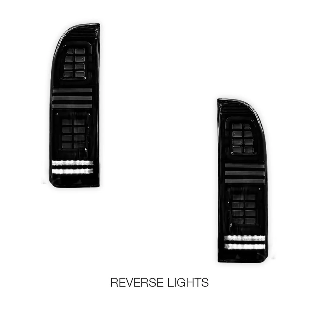 Nissan Patrol GU / Y61 Wagon (2004 - 2015) Sequential Smoked Full LED Tail Lights LH + RH - Image 5