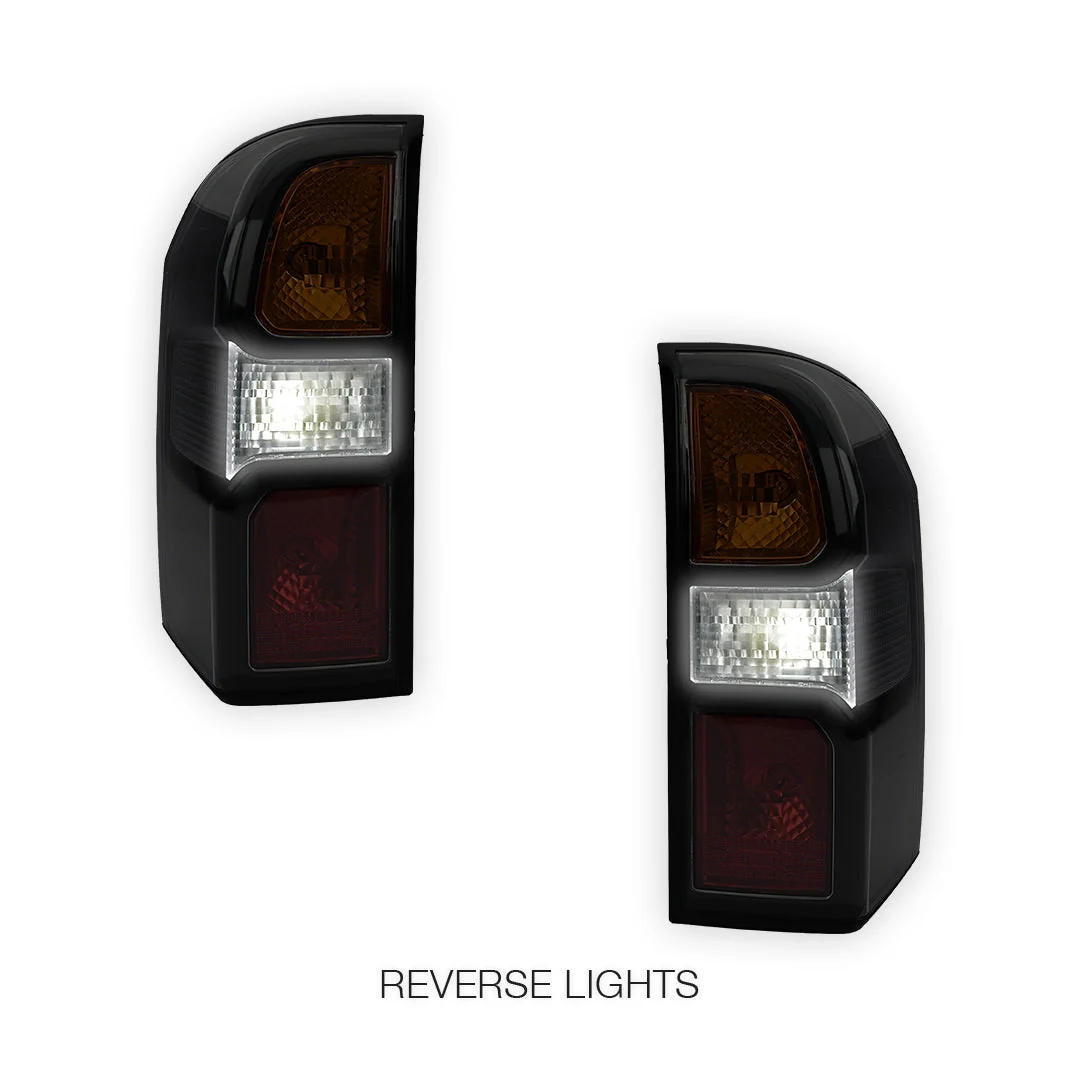 Nissan Patrol GU / Y61 Wagon (2004 - 2016) Dubai Style Black Tail Lights LH + RH - Image 5
