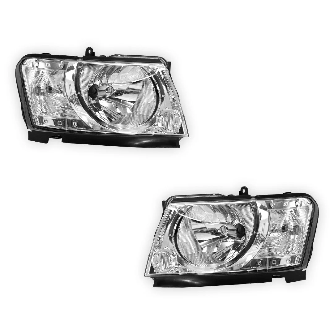 Nissan Patrol GU3 TY61 Ute (2007 - 2014) OEM Style Headlights LH + RH - Image 2
