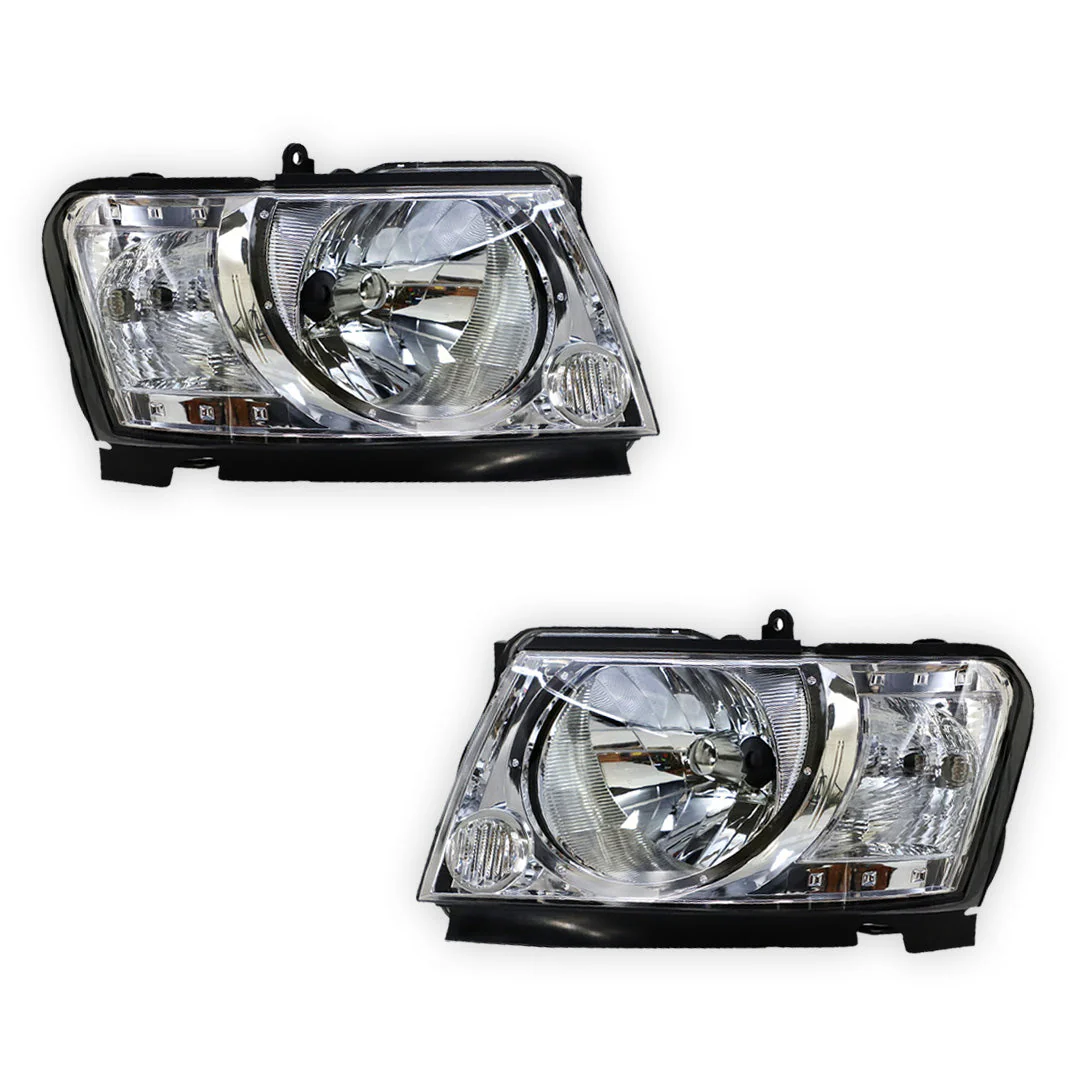 Nissan Patrol GU3 Y61 Wagon (2004 - 2016) OEM Style Headlights LH + RH - Image 2