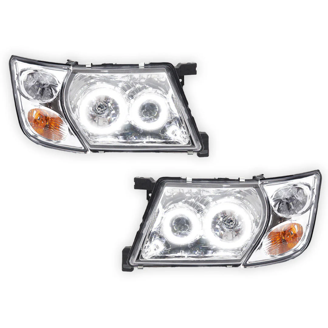 Nissan Patrol / Safari GU Y61 (1997 - 2007) Halo Angel Eyes Headlights LH + RH - Image 5