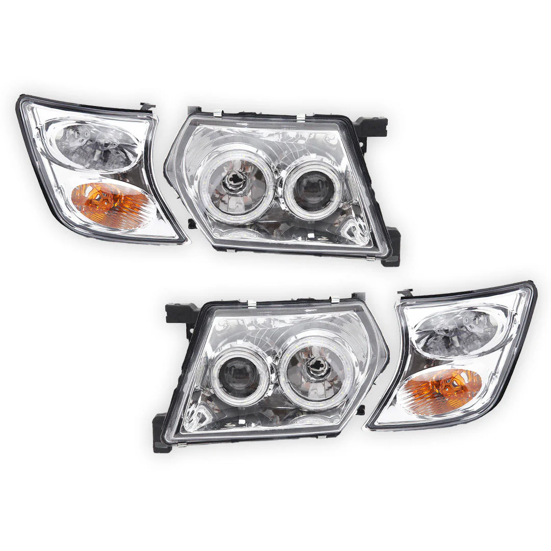 Nissan Patrol / Safari GU Y61 (1997 - 2007) Halo Angel Eyes Headlights LH + RH - Image 6