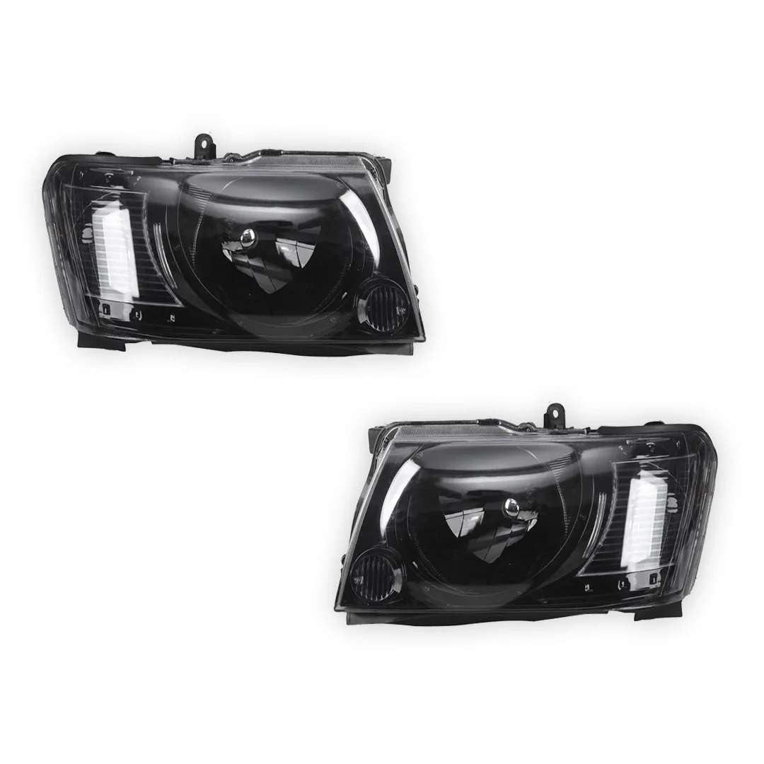 Nissan Patrol / Safari GU Y61 Wagon & Ute (2004 - 2015) Smoked Headlights LH + RH - Image 2