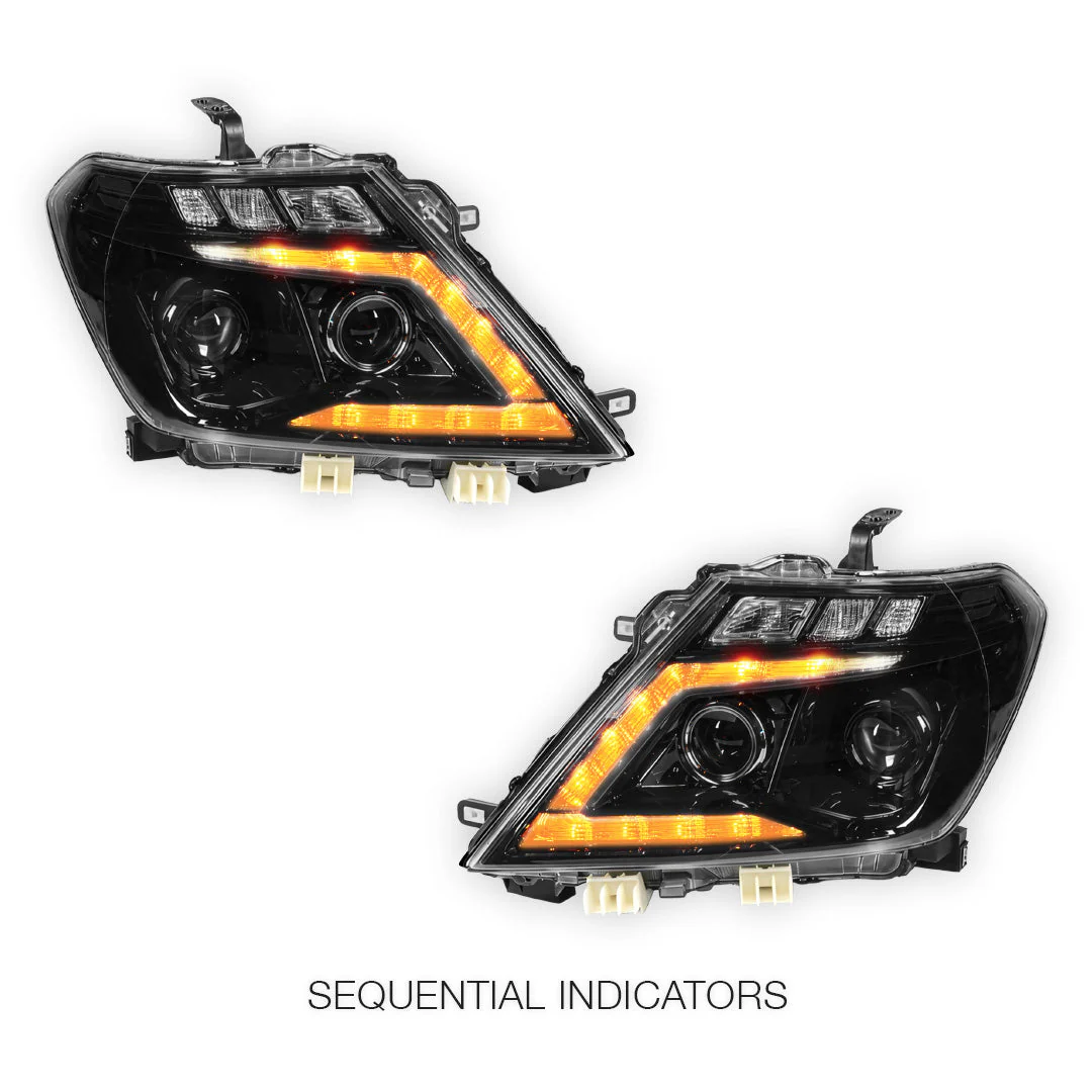 Nissan Patrol Y62 (2012- 2019) DRL Full LED Head Lights with Sequential Indicator  LH + RH - Image 3